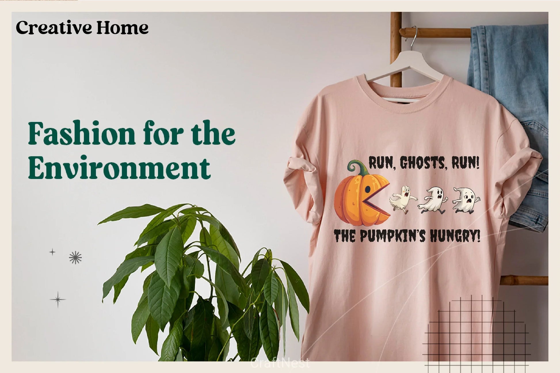 Halloween Ghost Sweatshirt & Pumpkin Tee Clipart Bundle - CraftNest - Digital Crafting and Art