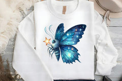 Midnight Blue Moths Clipart Bundle - CraftNest - Digital Crafting and Art