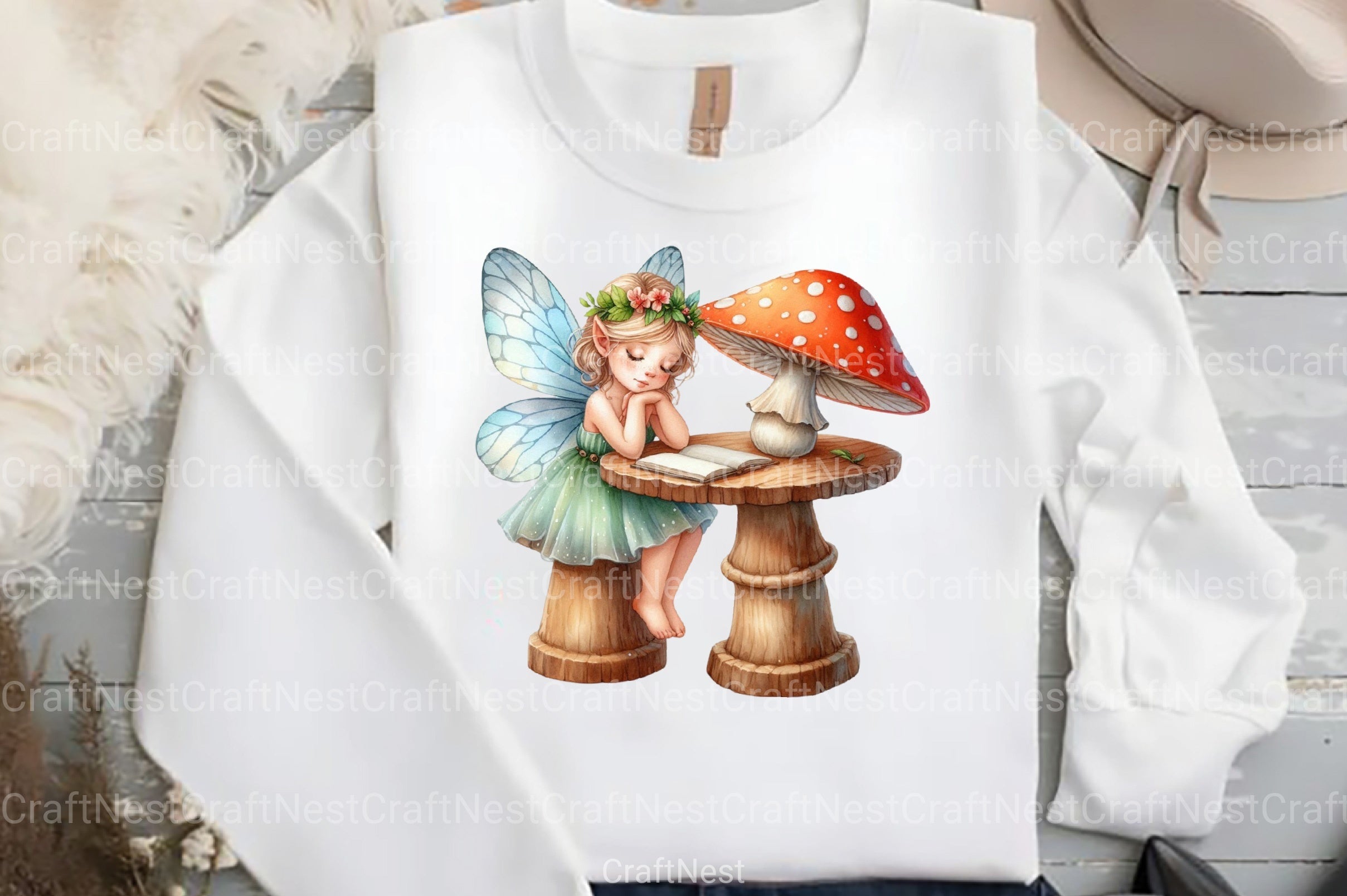 Cute Fairy School Clipart Bundle - CraftNest - Digital Crafting and Art