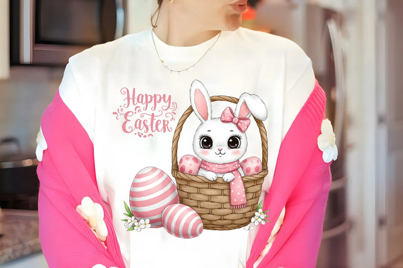 Happy Easter Rabbit Clipart Bundle 3 - CraftNest - Digital Crafting and Art