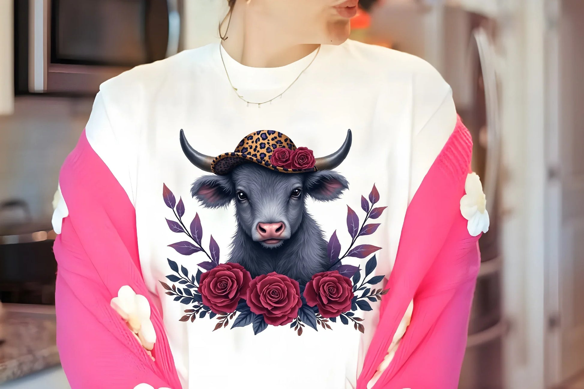 Highland Cow Floral Art Clipart Bundle - CraftNest - Digital Crafting and Art