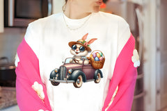 Easter Bunny Car Clipart Bundle - CraftNest - Digital Crafting and Art