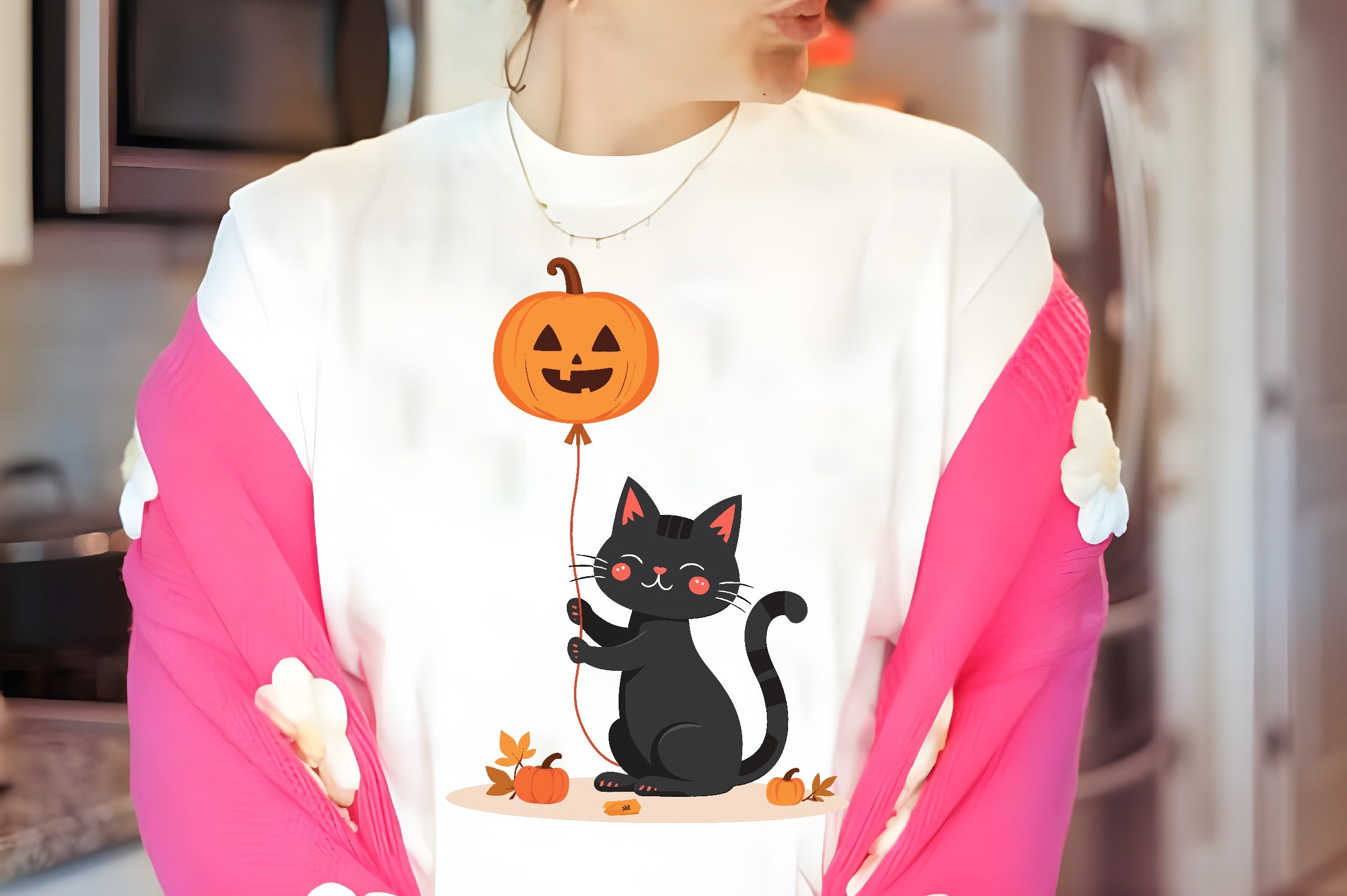 Black Cat with Jack O Lantern Balloon Clipart Bundle - CraftNest - Digital Crafting and Art