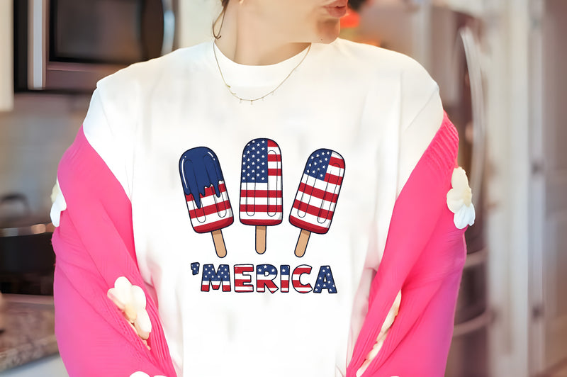 Fourth of July Ice Cream Shirt Clipart Bundle 3 - CraftNest - Digital Crafting and Art