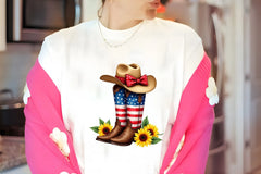 Patriotic Cowboy Boots & Hat Clipart Bundle - CraftNest - Digital Crafting and Art