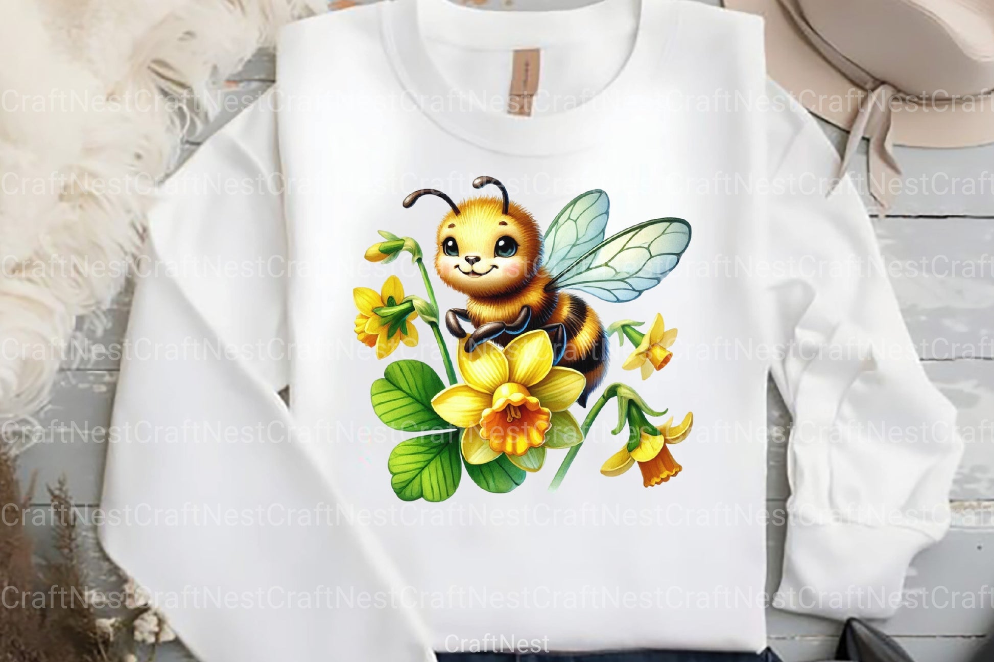 St. Patrick's Day Bee Clipart Bundle - CraftNest - Digital Crafting and Art