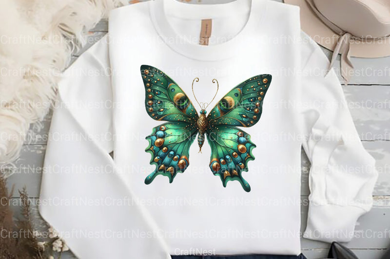 St. Patrick's Day Butterfly Clipart Bundle - CraftNest - Digital Crafting and Art