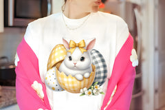 Yellow Easter Gingham Ceramic Clipart Bundle - CraftNest - Digital Crafting and Art