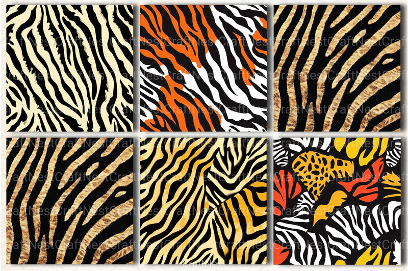 Vector Animal Print Patterns Clipart Bundle - CraftNest - Digital Crafting and Art