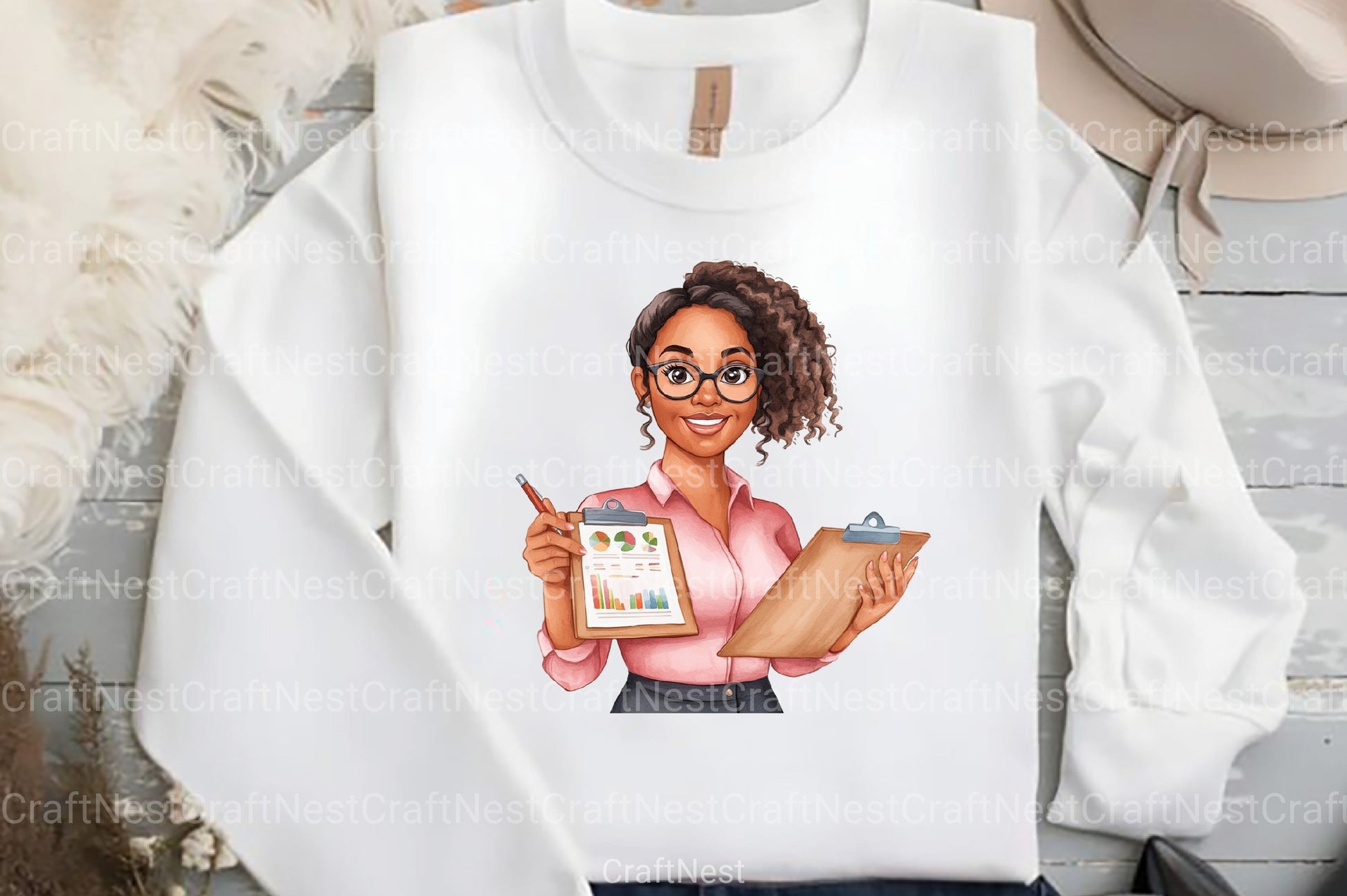 Black Lady Boss Clipart Bundle - CraftNest - Digital Crafting and Art