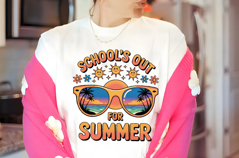 Colorful School's Out Summer Clipart Bundle - CraftNest - Digital Crafting and Art