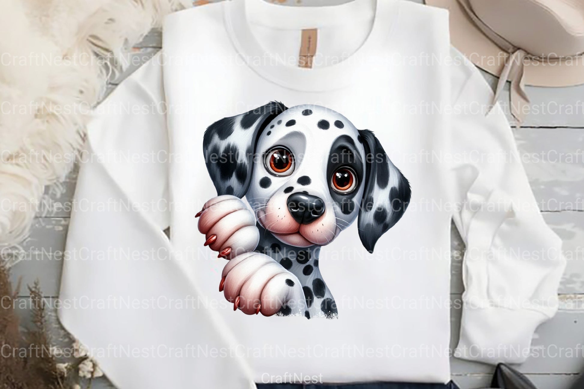 Peeking Around Corner Dogs Clipart Bundle - CraftNest - Digital Crafting and Art