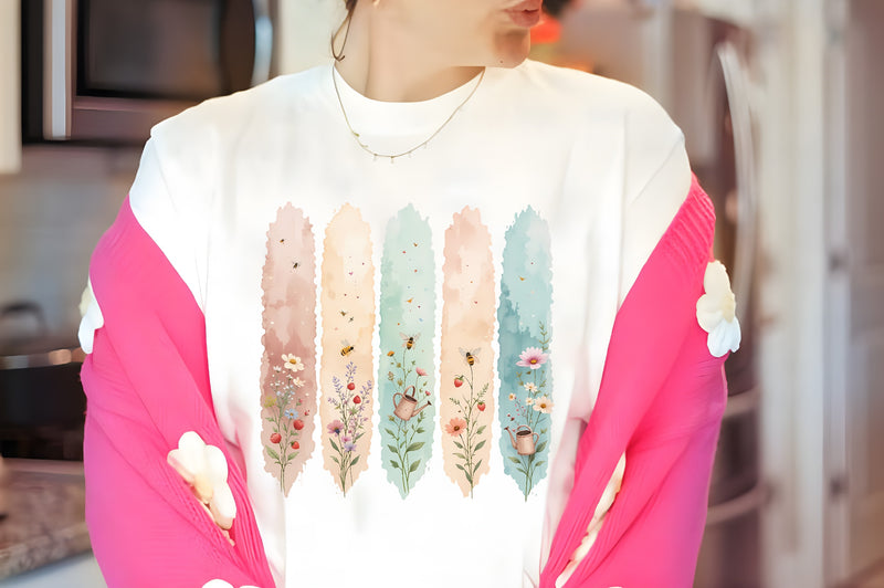 Seamless Pastel Garden Digital Paper - CraftNest - Digital Crafting and Art