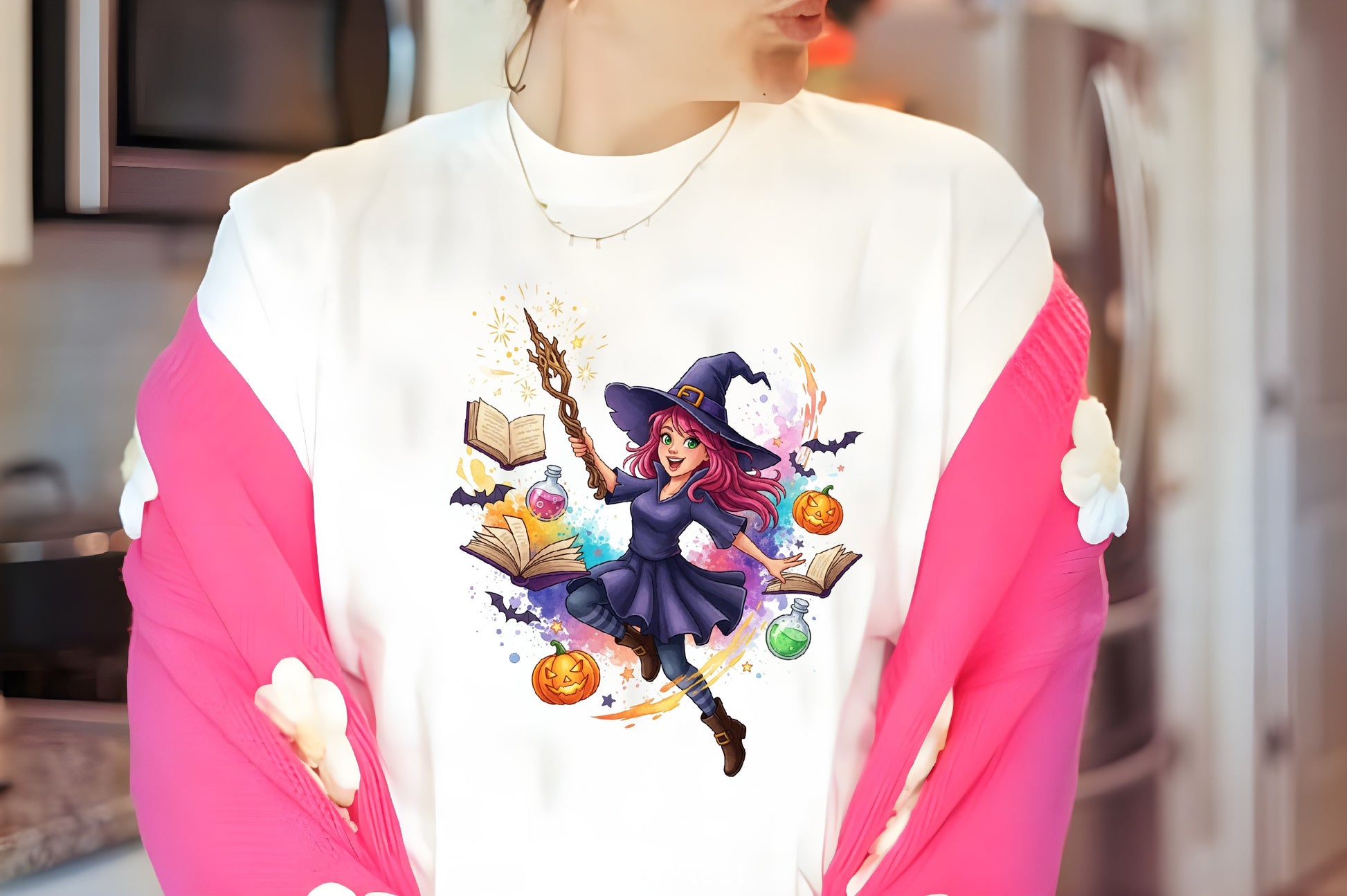 Energetic Halloween Witch Clipart Bundle - CraftNest - Digital Crafting and Art