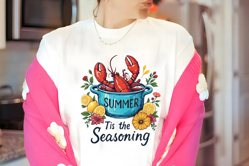 Summer Lobster Festive T-Shirt Design Bundle - CraftNest - Digital Crafting and Art