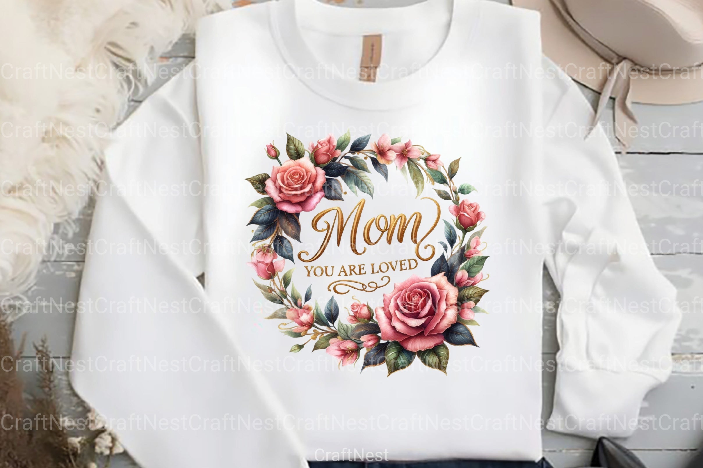 Romantic Roses Mother's Day Clipart Bundle - CraftNest - Digital Crafting and Art