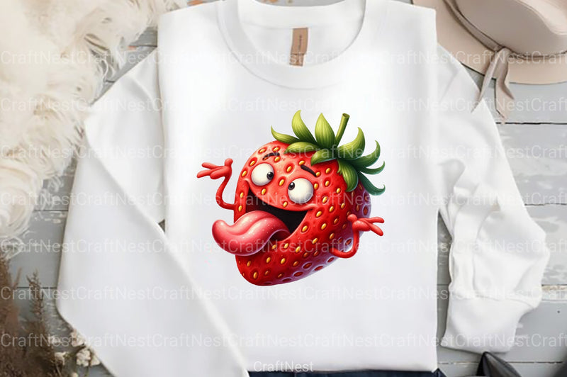 Funny Fruit Clipart Bundle - CraftNest - Digital Crafting and Art