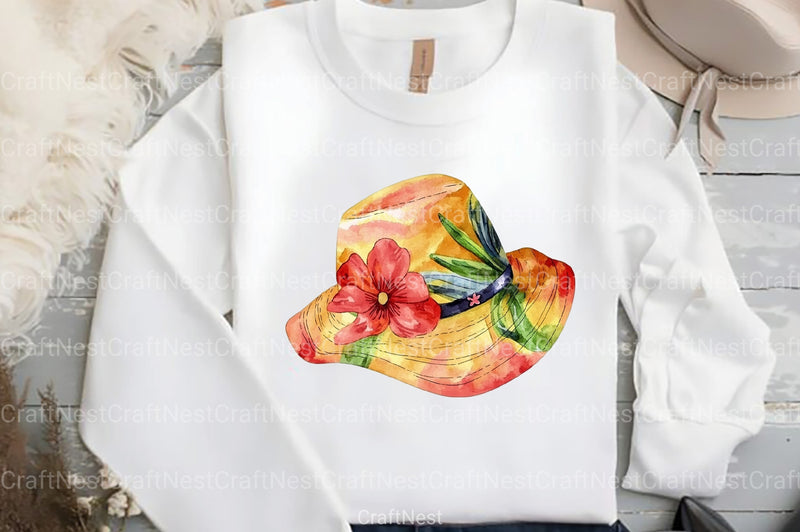 Summer Hat Clipart Bundle - CraftNest - Digital Crafting and Art