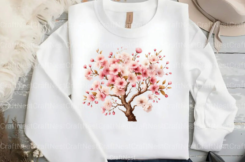 Spring Flower Tree Clipart Bundle 88 - CraftNest - Digital Crafting and Art