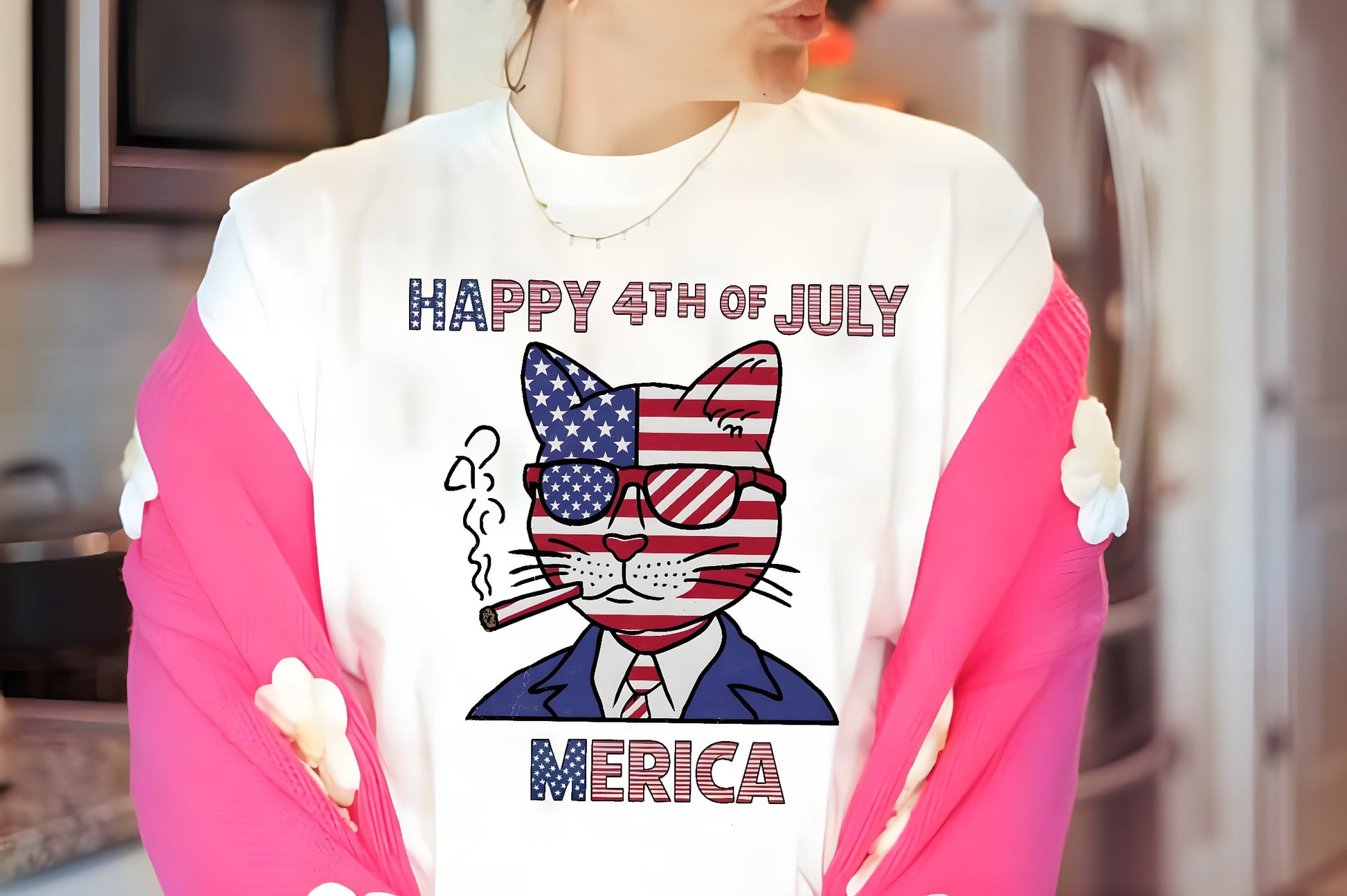 Happy 4th July American Cat Clipart Bundle - CraftNest - Digital Crafting and Art