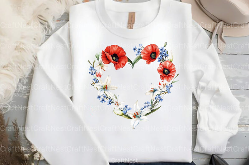 Floral 4th of July Clipart Bundle - CraftNest - Digital Crafting and Art