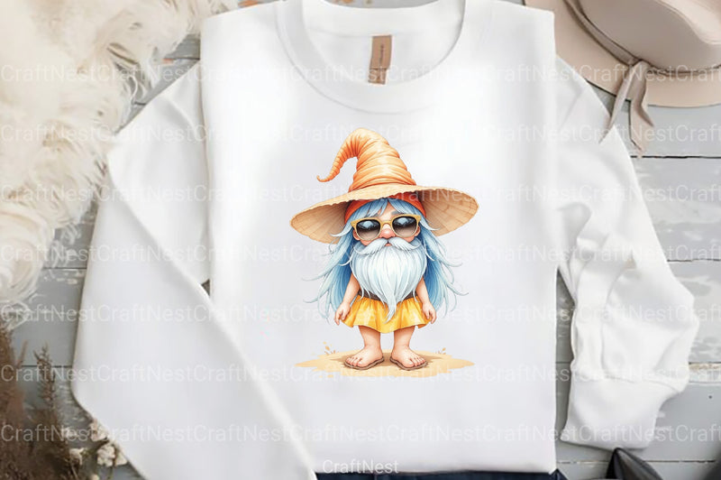 Beach Gnomes Clipart Bundle 99 - CraftNest - Digital Crafting and Art