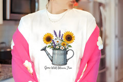 Rustic Watering Can Wildflowers Clipart Bundle - CraftNest - Digital Crafting and Art