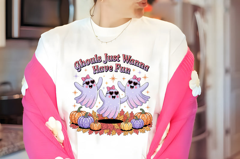 Pastel Ghosts Fall Leaves Clipart Bundle 5 - CraftNest - Digital Crafting and Art