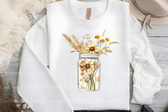 Floral Boho Can Glass Clipart Bundle - CraftNest - Digital Crafting and Art