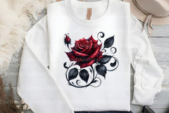 Dark Moody Gothic Flower Clipart Bundle 12 - CraftNest - Digital Crafting and Art