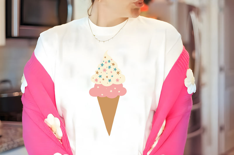 Two Scoops Ice Cream Cone Clipart Bundle - CraftNest - Digital Crafting and Art