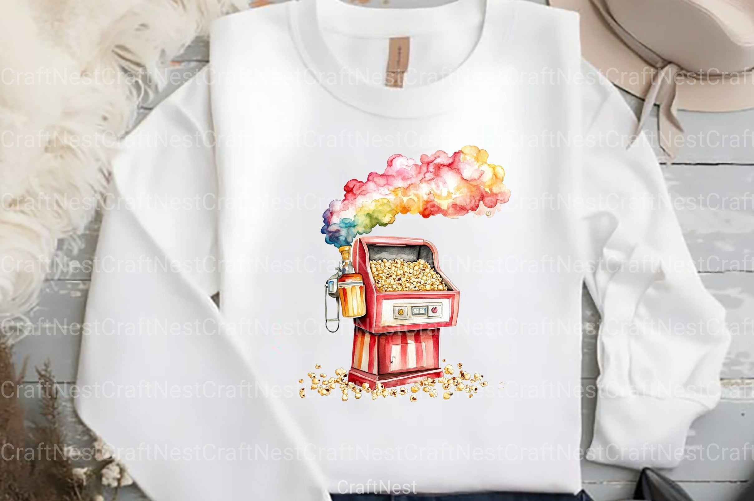 Summer Popcorn Clipart Bundle - CraftNest - Digital Crafting and Art