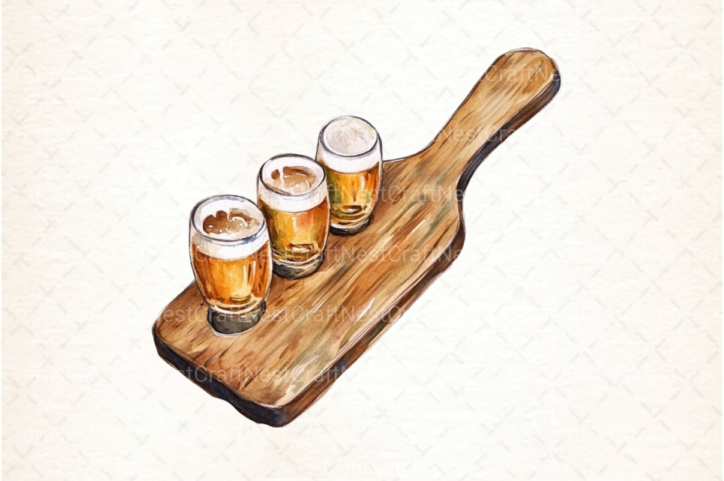 Vintage Summer Beer Clipart Bundle 2 - CraftNest - Digital Crafting and Art