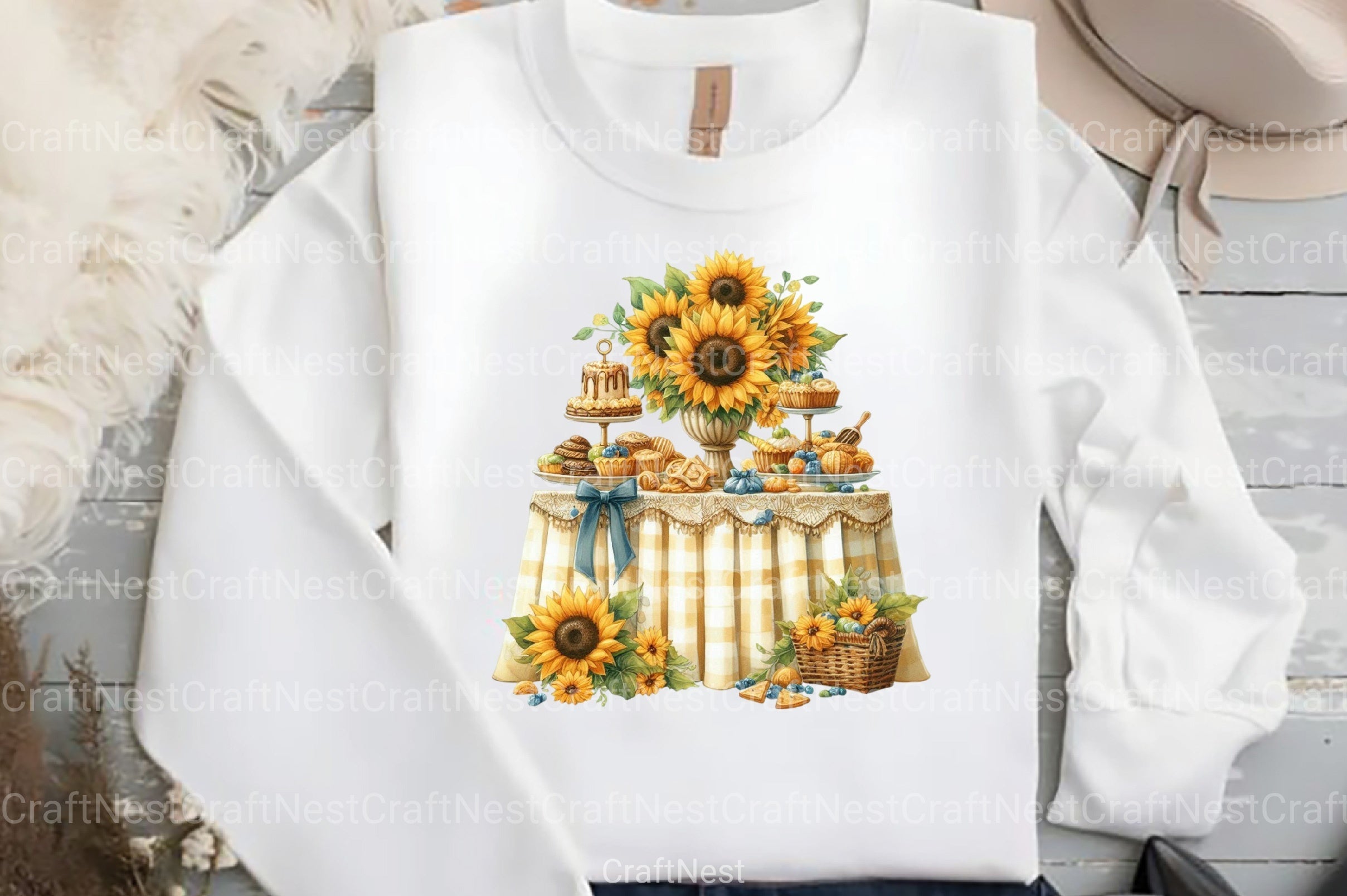 Rustic Sunflower Wedding Clipart Bundle - CraftNest - Digital Crafting and Art