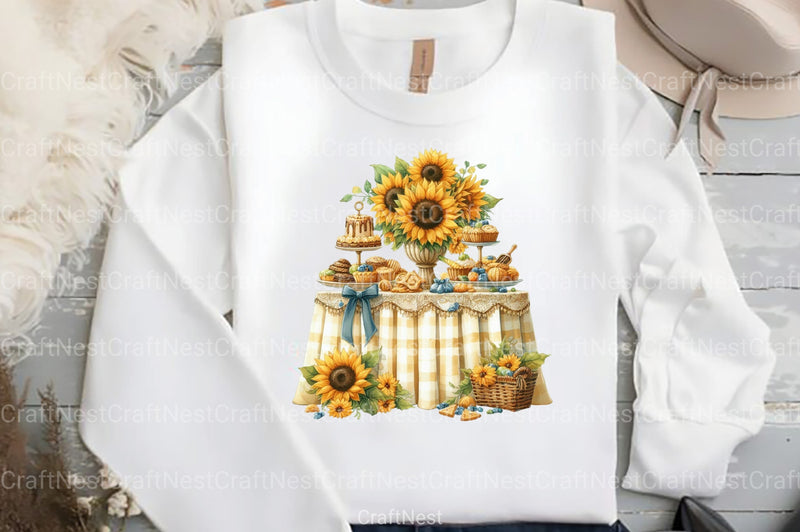 Rustic Sunflower Wedding Clipart Bundle - CraftNest - Digital Crafting and Art