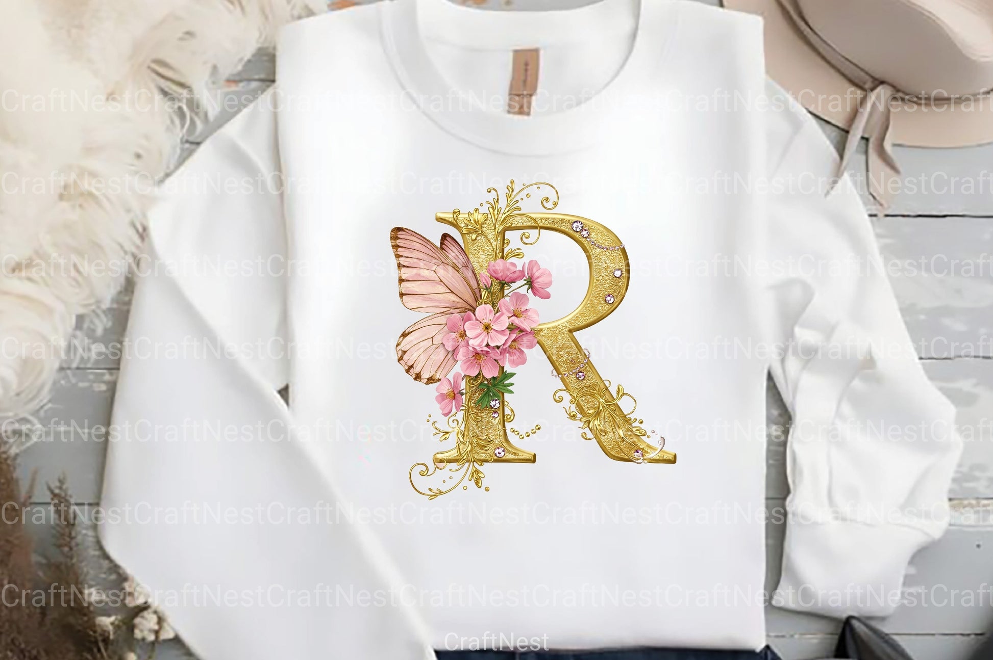 Butterfly Alphabet Clipart Bundle 99 - CraftNest - Digital Crafting and Art