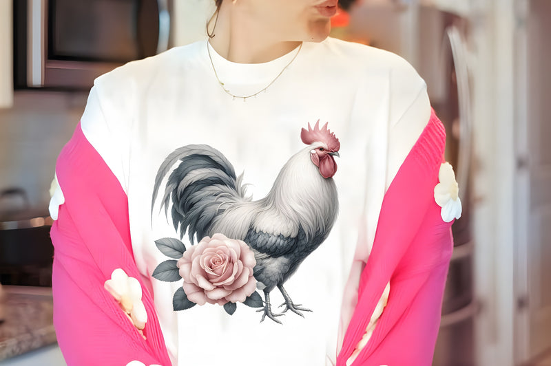 Vintage Spring Floral Chicken Clipart Bundle 2 - CraftNest - Digital Crafting and Art