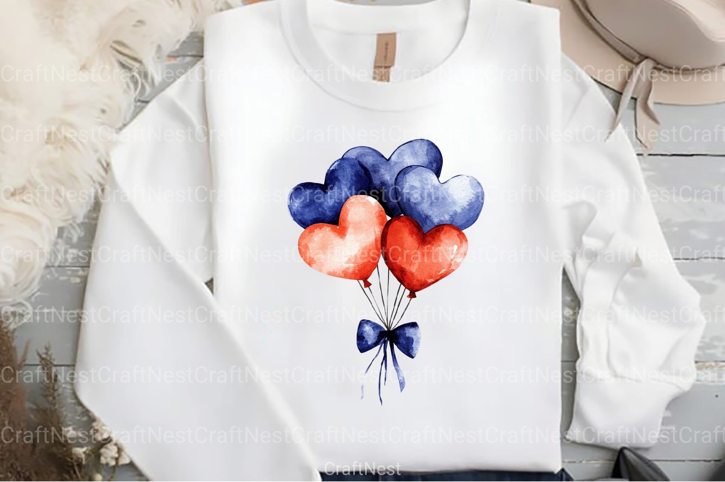 4th of July Balloon Clipart Bundle - CraftNest - Digital Crafting and Art