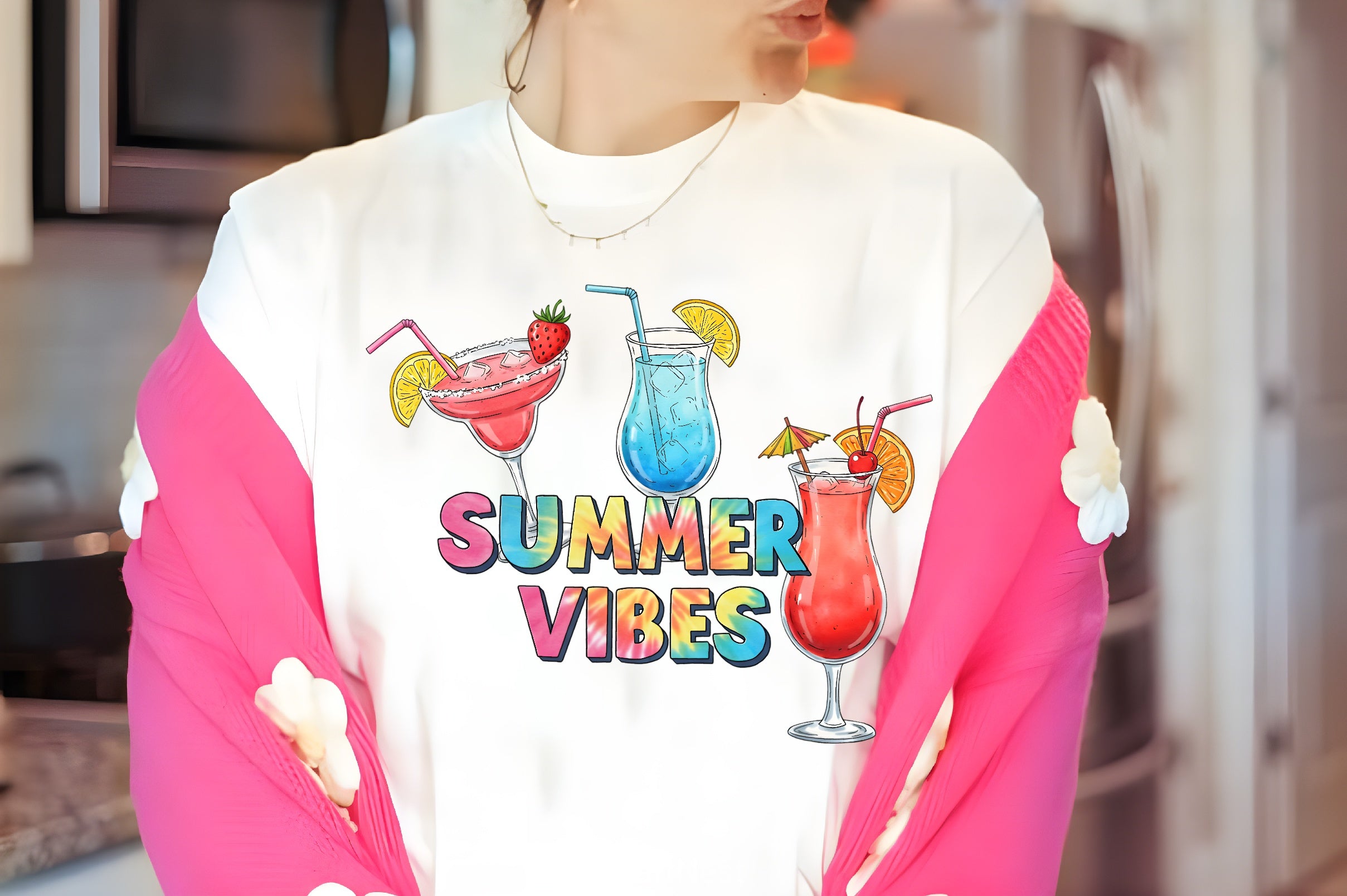 Summer Vibes Tie Dye Clipart Bundle - CraftNest - Digital Crafting and Art