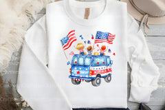 4th of July Truck Clipart Bundle 99 - CraftNest - Digital Crafting and Art