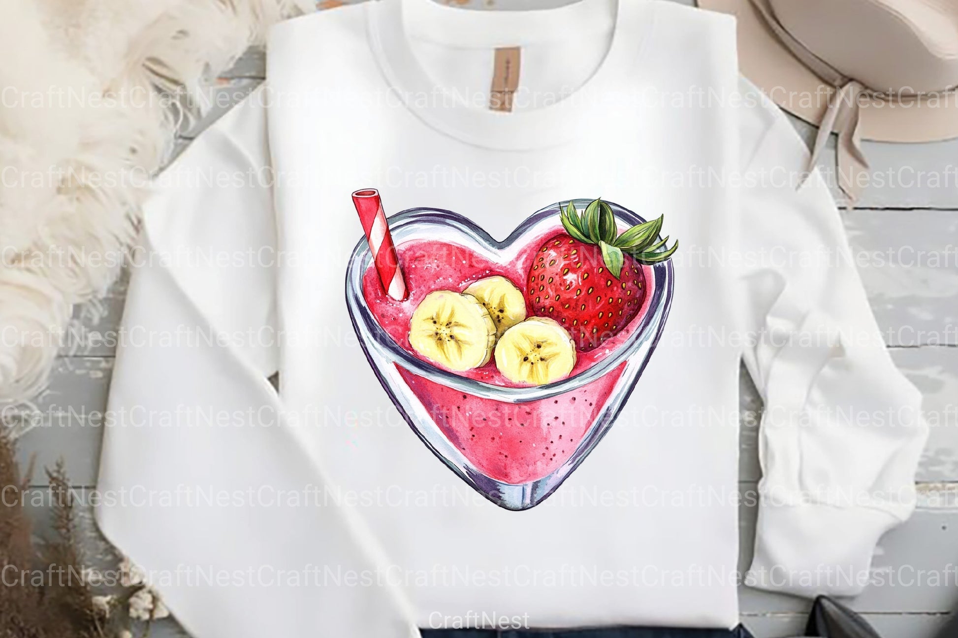 Summer Tropical Smoothie Cup Clipart Bundle 78 - CraftNest - Digital Crafting and Art