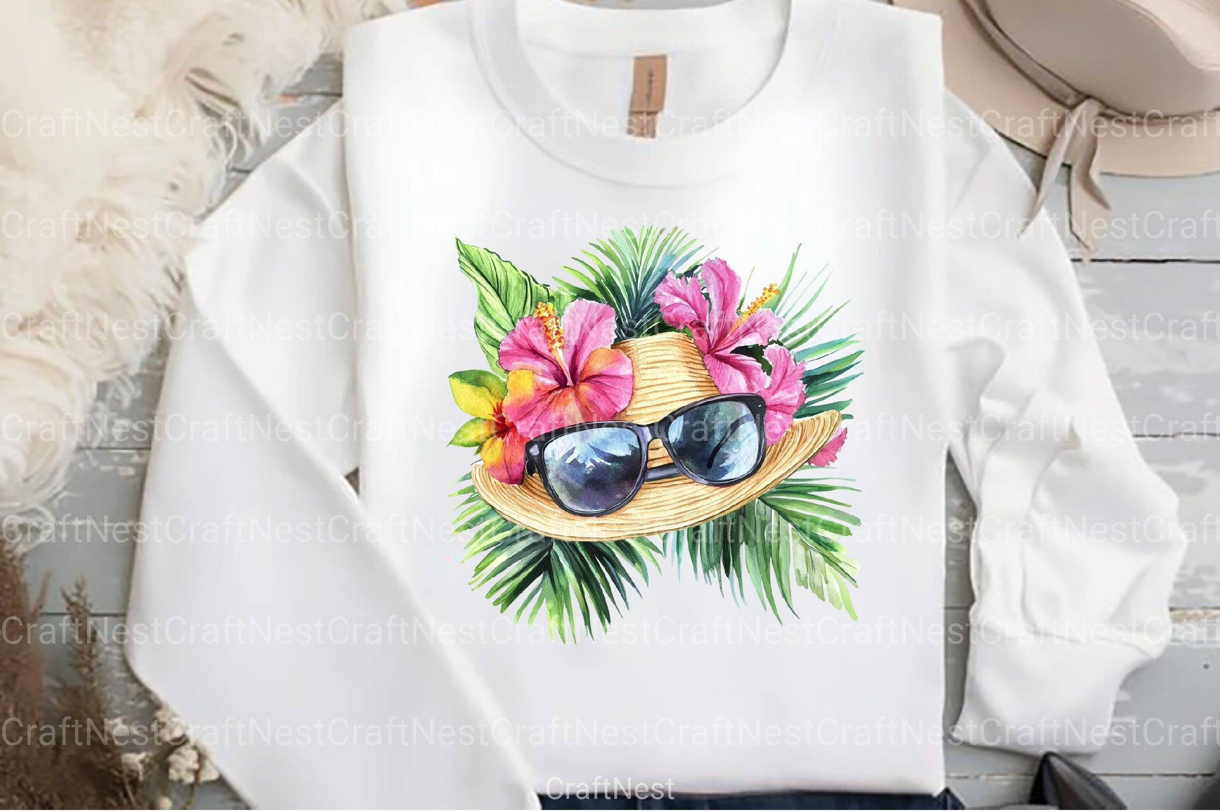 Beach Holiday Summer Clipart Bundle - CraftNest - Digital Crafting and Art