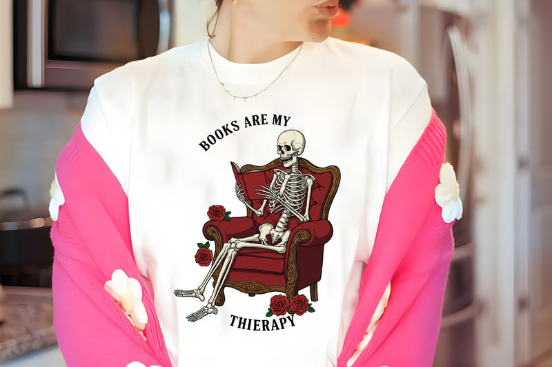 Book Therapy Funny Lover Clipart Bundle - CraftNest - Digital Crafting and Art