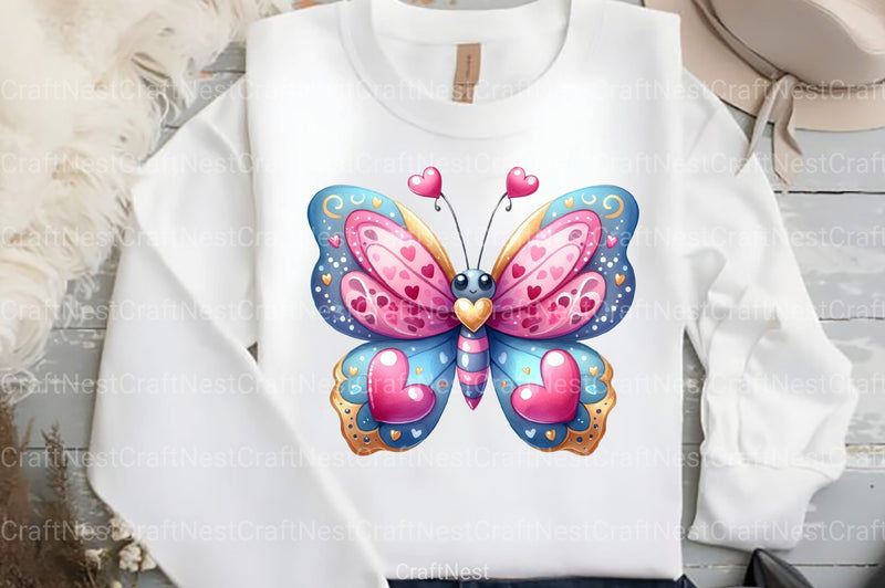 Adorable Butterfly Clipart Bundle 11 - CraftNest - Digital Crafting and Art