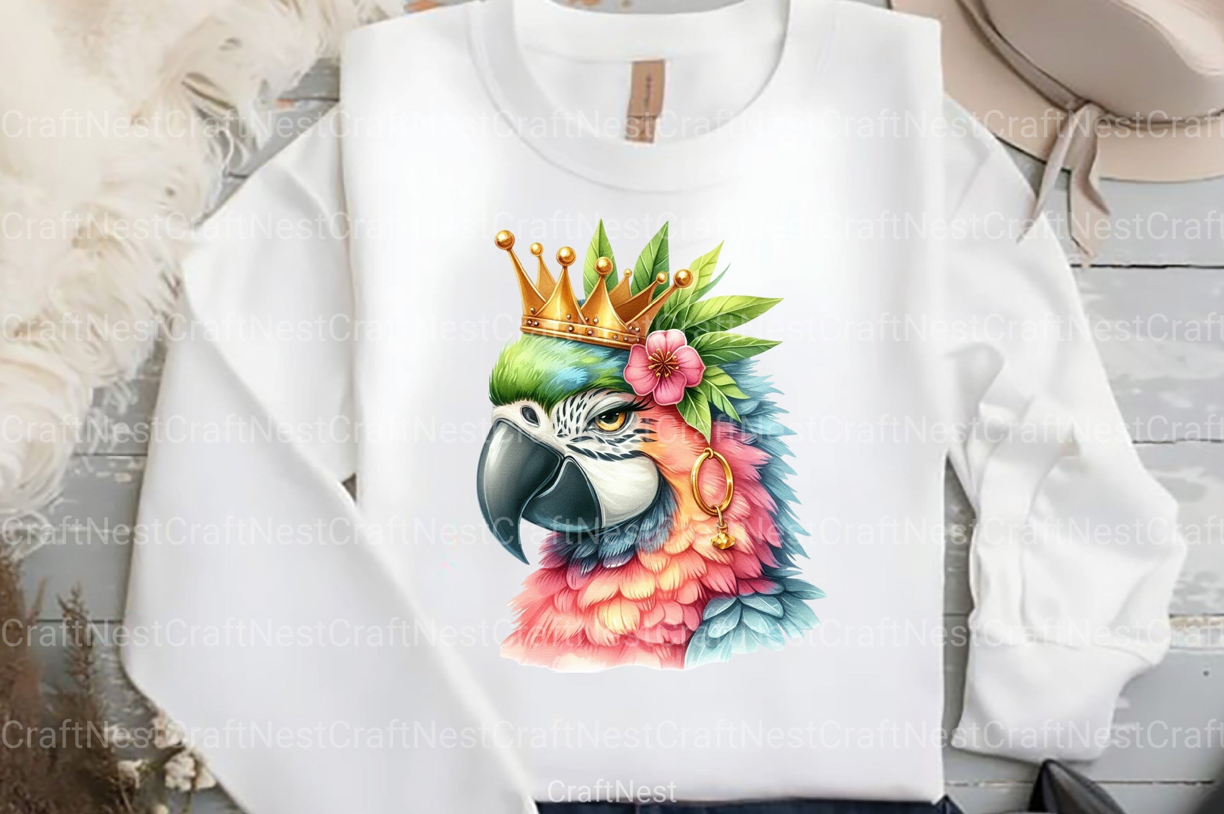 Summer Parrot Clipart Bundle 23 - CraftNest - Digital Crafting and Art