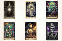 Funny Halloween Tarot Card Clipart Bundle - CraftNest - Digital Crafting and Art