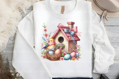 Spring Birdhouse Clipart Bundle 99 - CraftNest - Digital Crafting and Art