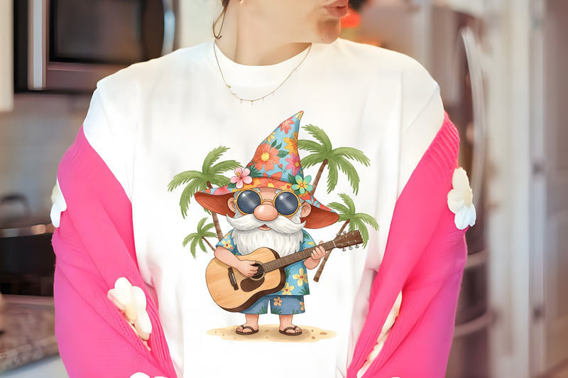 Island Tunes Summer Gnome Clipart Bundle 2 - CraftNest - Digital Crafting and Art