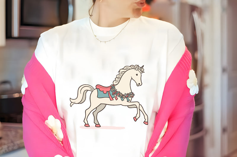 Elegant Carousel Horse Wedding Clipart Bundle - CraftNest - Digital Crafting and Art