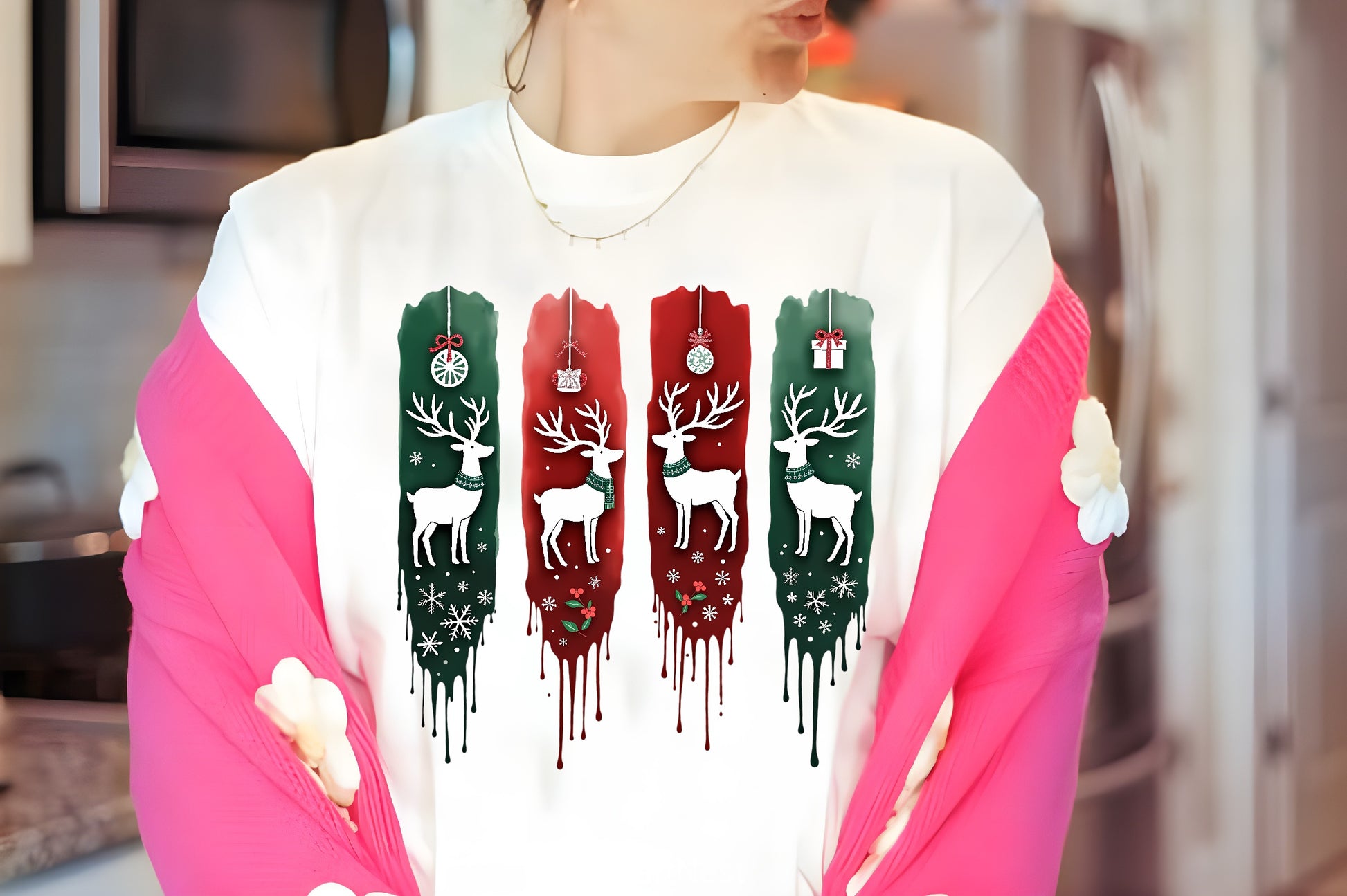 Christmas Reindeer Clipart Bundle 5 - CraftNest - Digital Crafting and Art